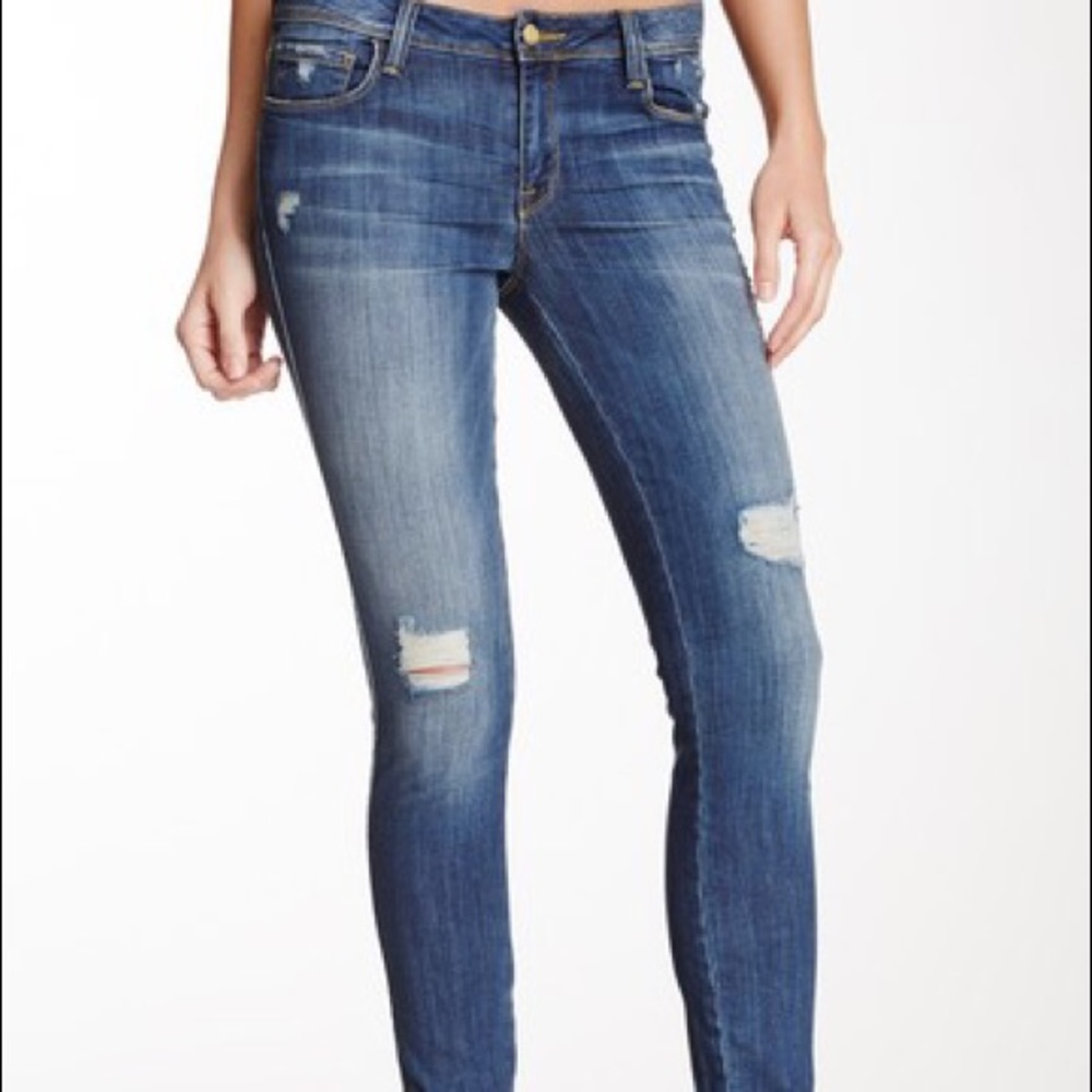 Genetic Denim Shya Cigarette Distressed Size 30